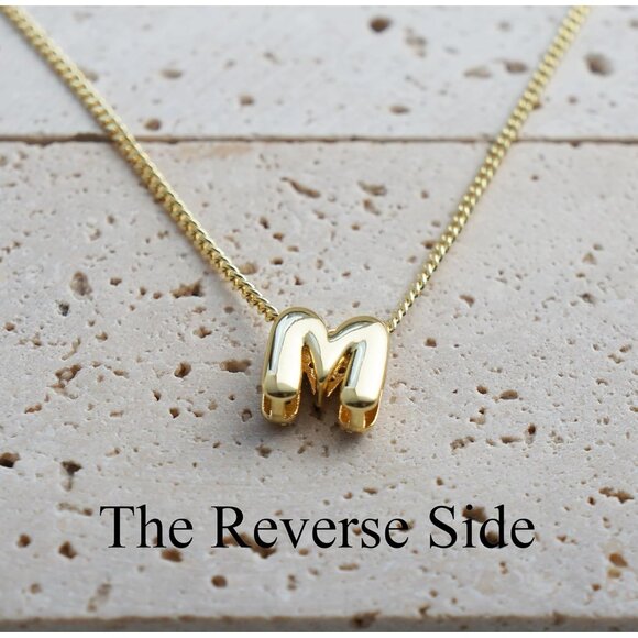 Stylish Gold Plated Initial Necklace with Rhinestones - Gift-Ready & Adjustable - Picture 4 of 8